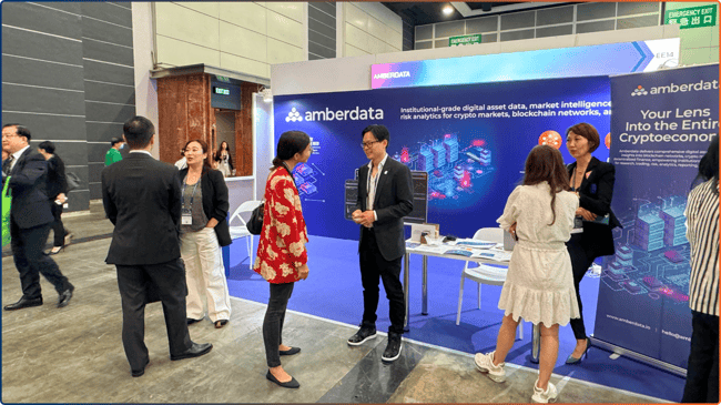 Amberdata Booth at Hong Kong FinTech Week 2023