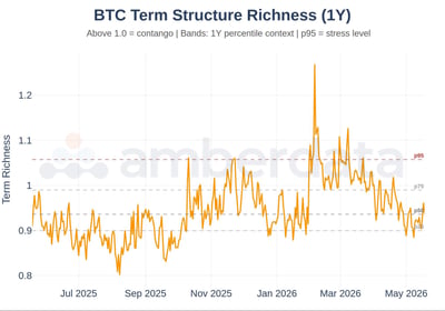 BTC term structure richness