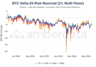 Bitcoin delta 25 risk reversal (1 year multi tenor)