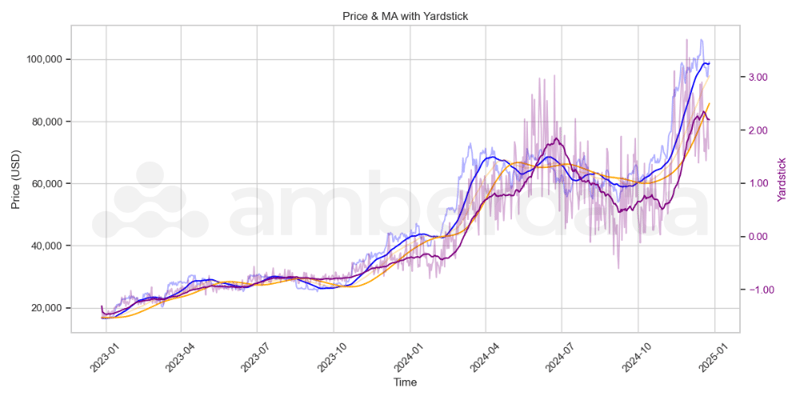 Bitcoin BTC Price vs Yardstick 2024 Research Report