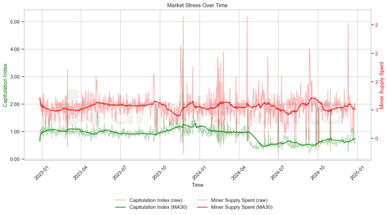 BTC Market Stress - Capitulation and Miner Supply Spent