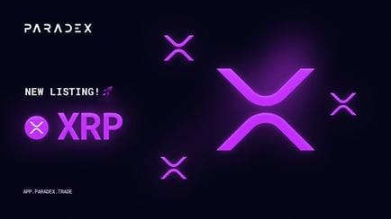 New listing on Paradex XRP Ripple 