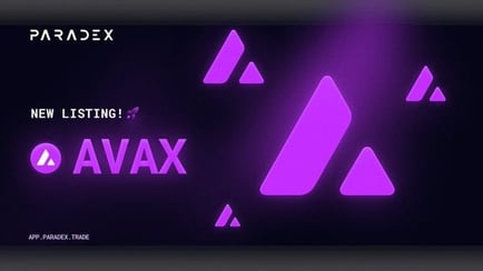 New listing on Paradex AVAX Avalanche 
