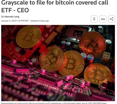 grayscale to file for bitcoin covered call ETF